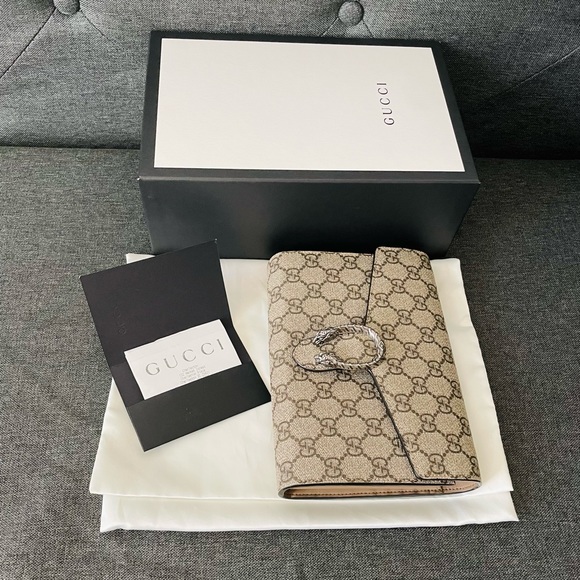 Authentic Gucci Dionysus GG Supreme chain wallet - Picture 10 of 12